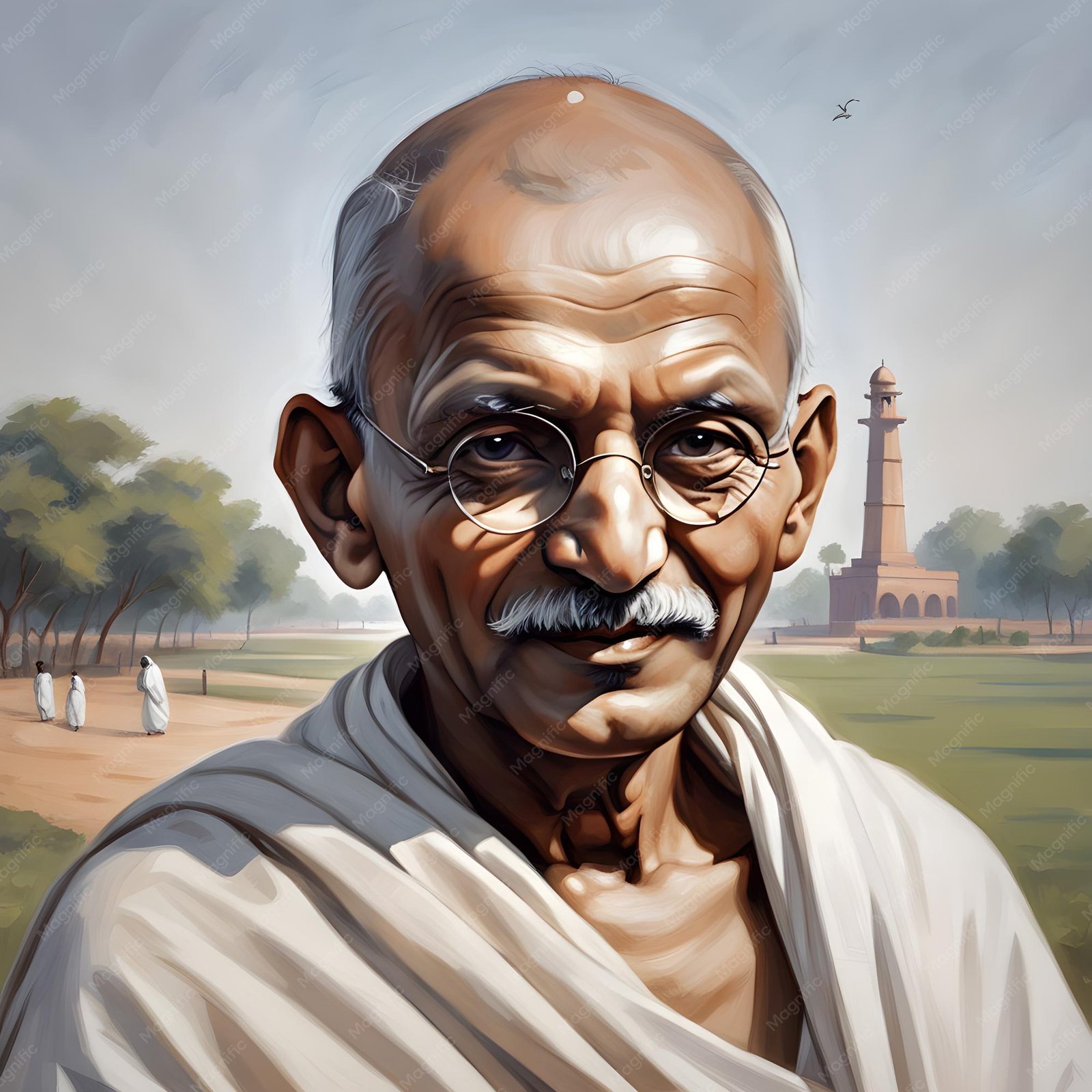 Mahatma Gandi Fotoğrafı - 5